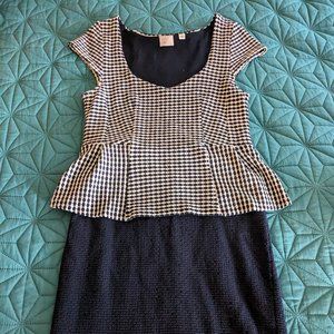 Anthropologie Postage Stamp dress size M